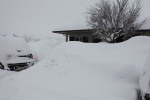 ingresso con neve