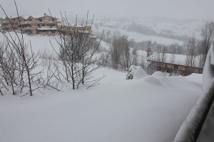 san marino: nevicata